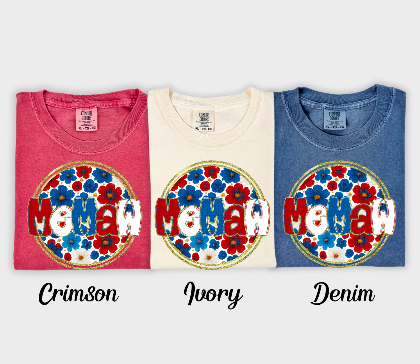 Floral 4th Of July Names - Transfer (SDD)