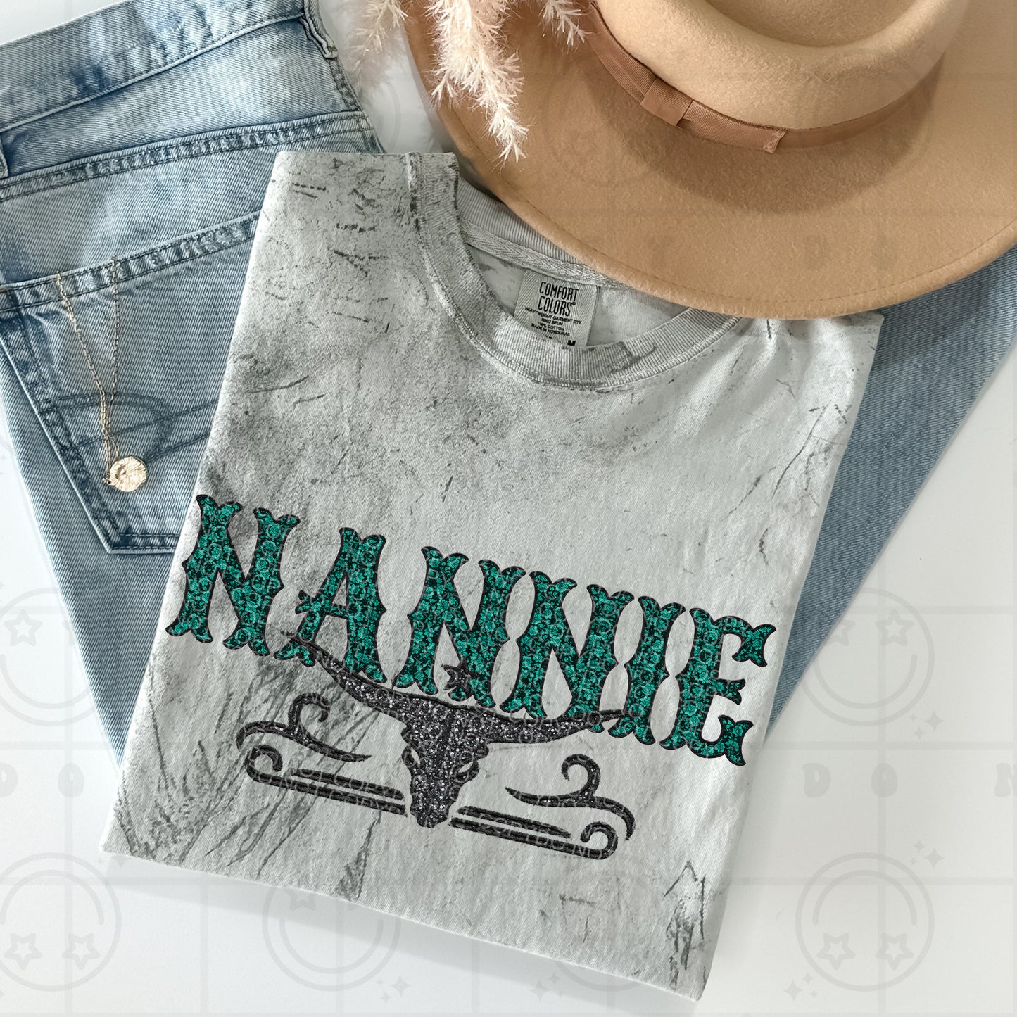 Teal Lace Nannie - TRANSFERS (HW)