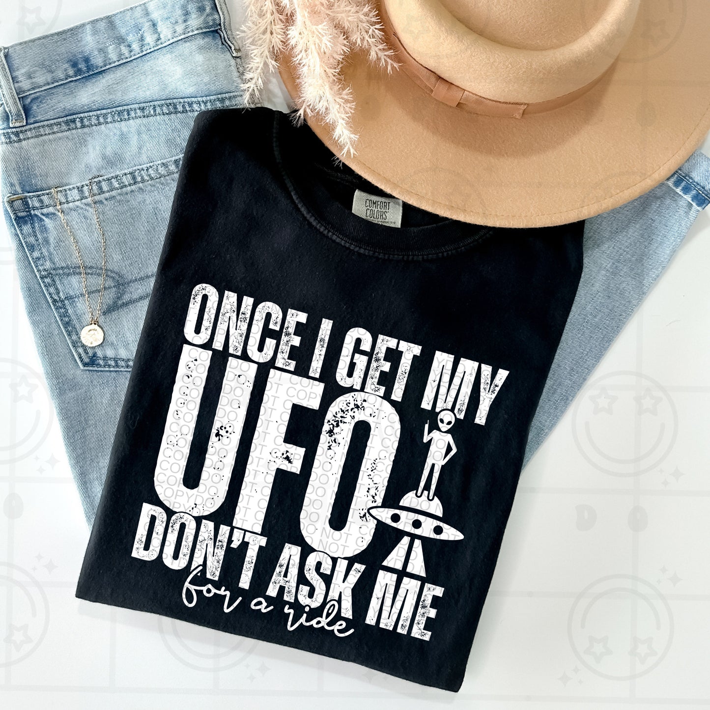 Once I Get My UFO White Ink - TRANSFER (HW)