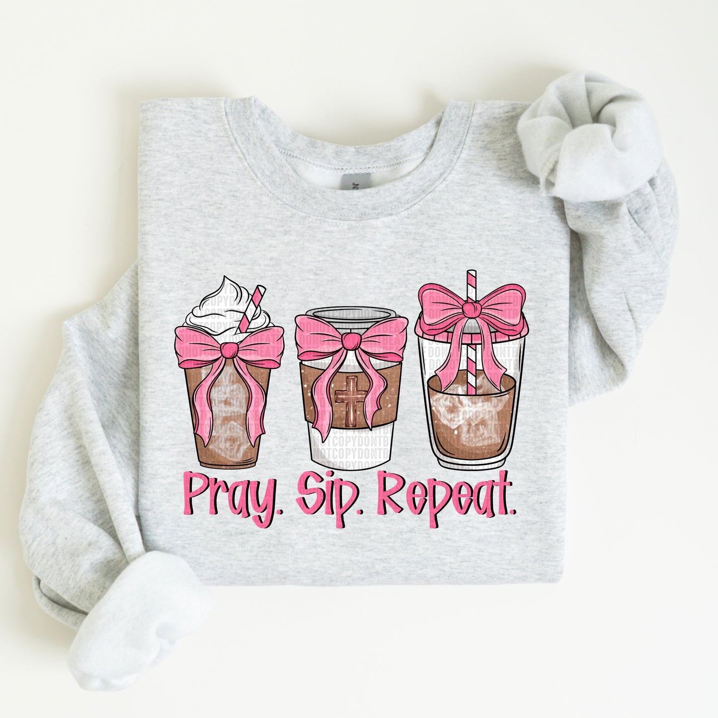 Pray Sip Repeat Coffee Coquette - TRANSFER (SDD)