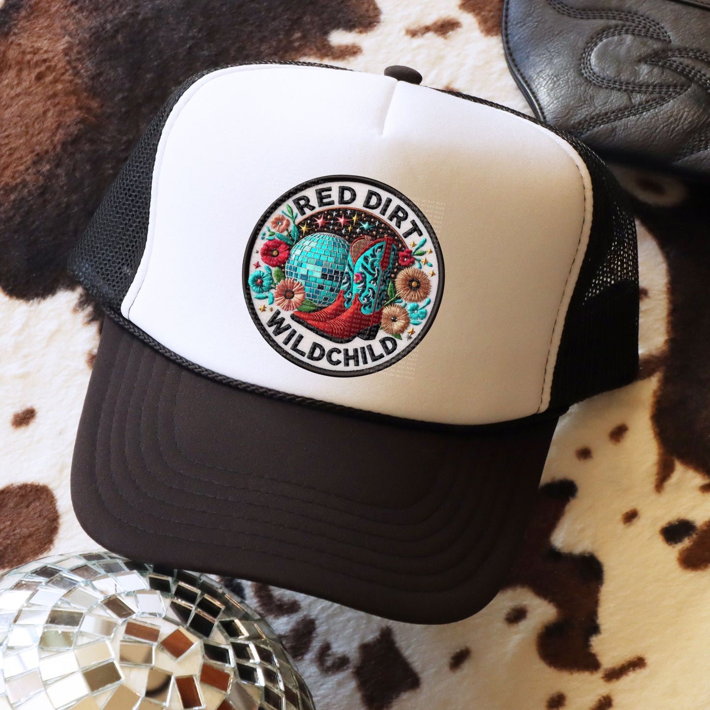 Red Dirt Wild Child Circle-Hat Transfer (E)