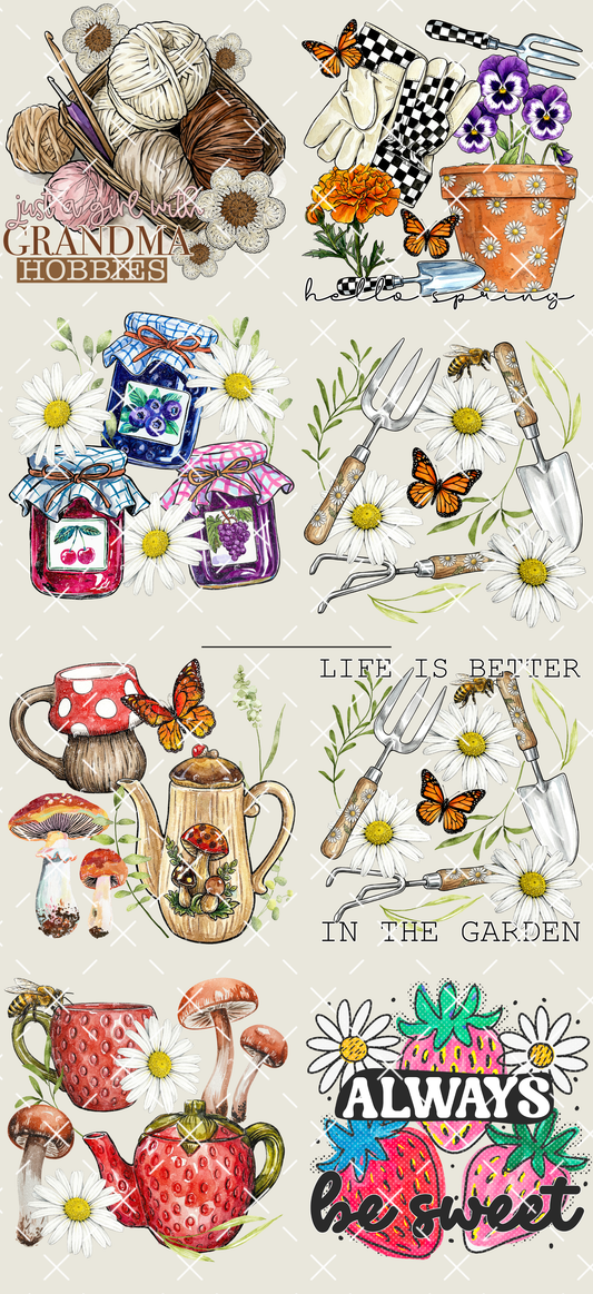 Garden - PRE MADE GANG SHEET