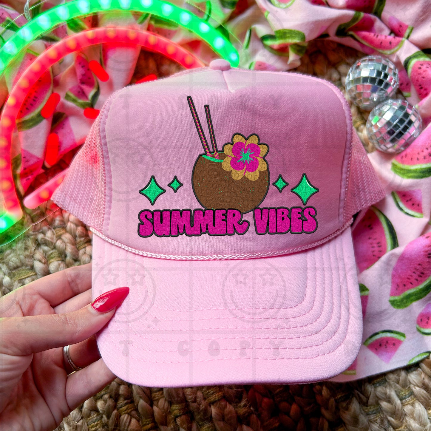 Summer Vibes Coconut Drink -  TRANSFERS (HW)