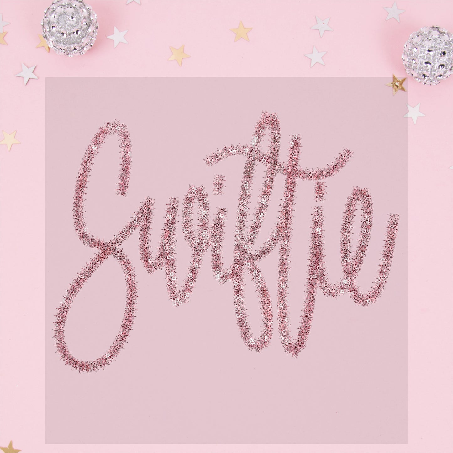 Swiftie Faux Tinsel Pink - TRANSFER (TGG)