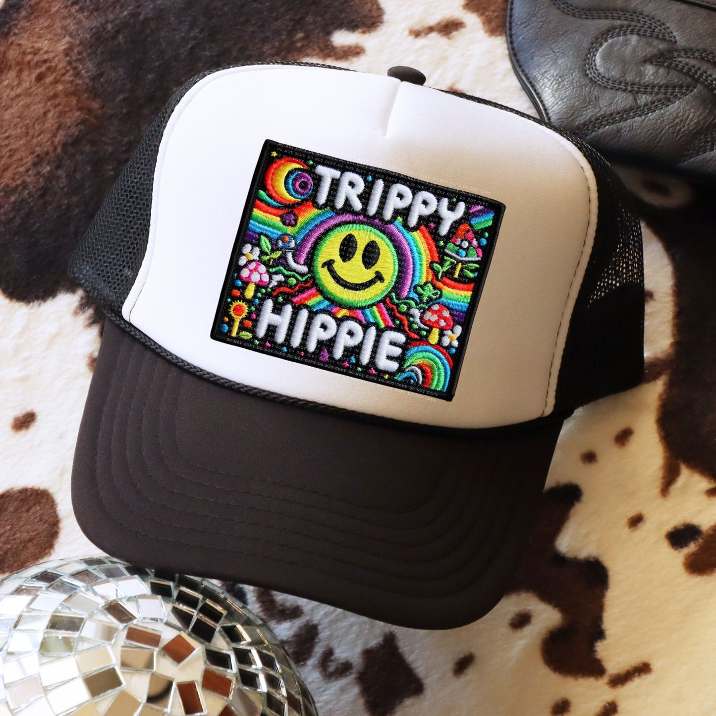 Trippy Hippie-Hat Transfer (E)