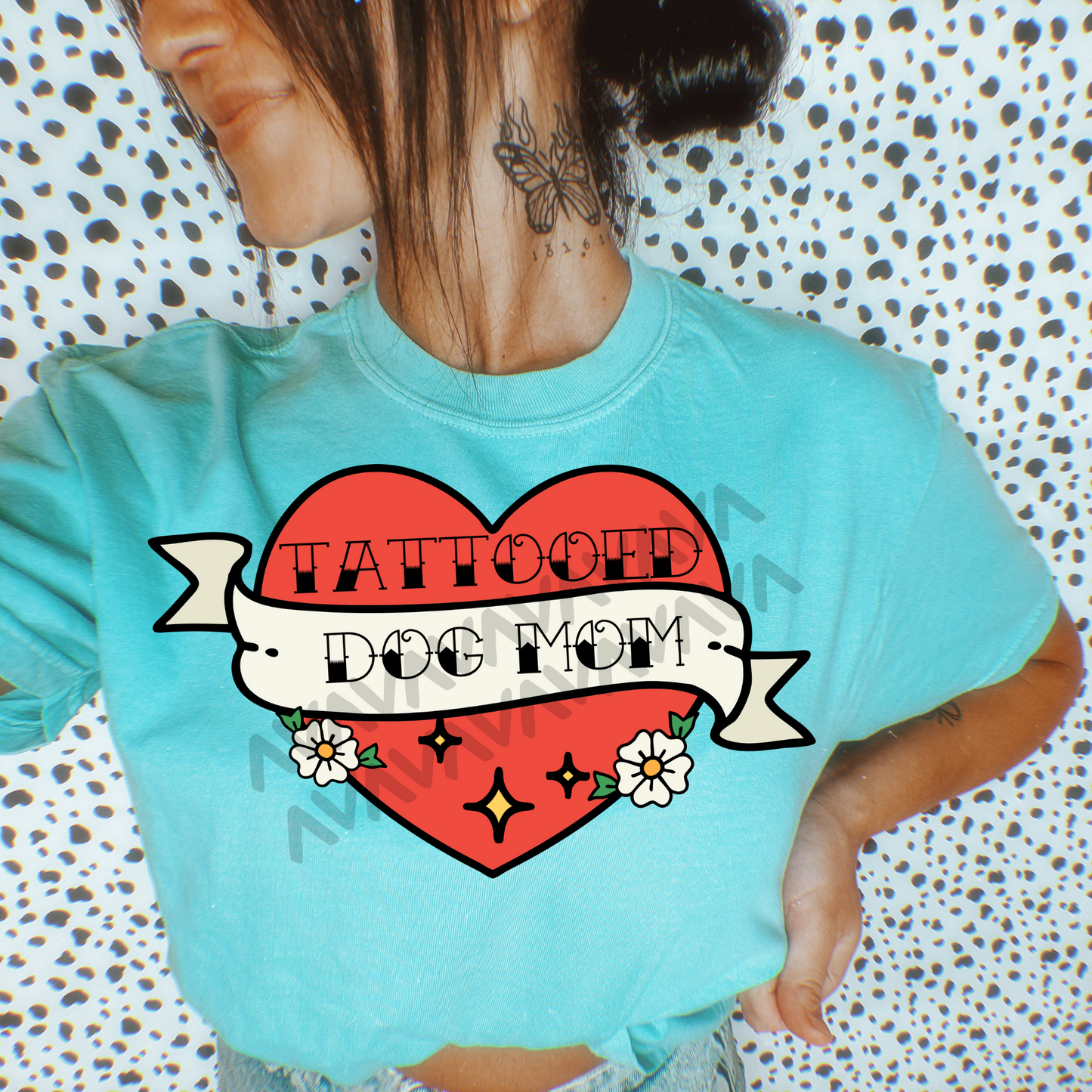 Tattooed Dog Mom -  TRANSFERS (WF)