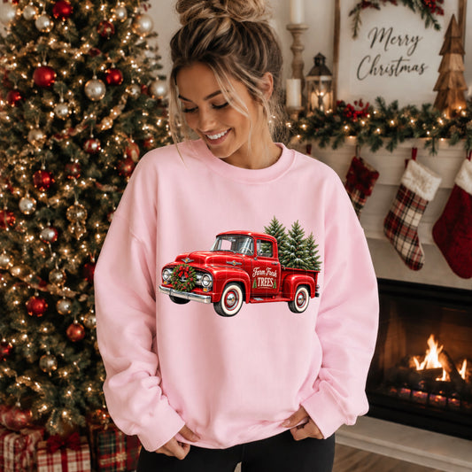 Vintage Christmas Truck  - Transfers (SDD)