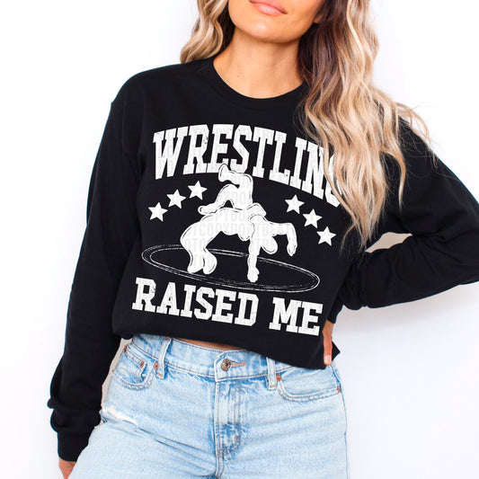 Wrestling Raised Me / White -   TRANSFER (SDD)