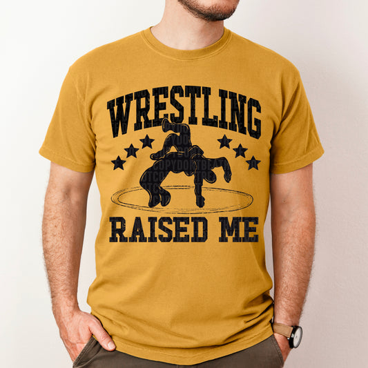 Wrestling Raised Me / Black -   TRANSFER (SDD)