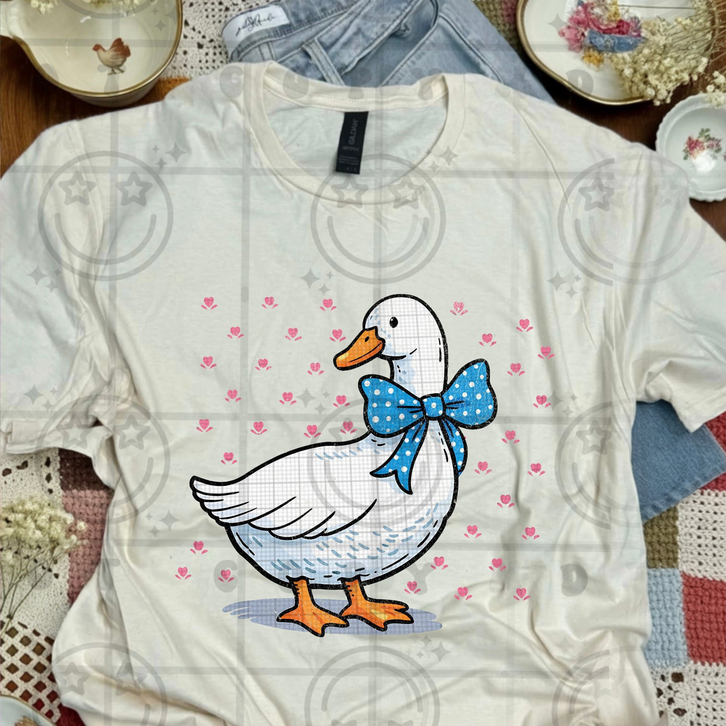 Blue Ribbon Goose - TRANSFER (HW)