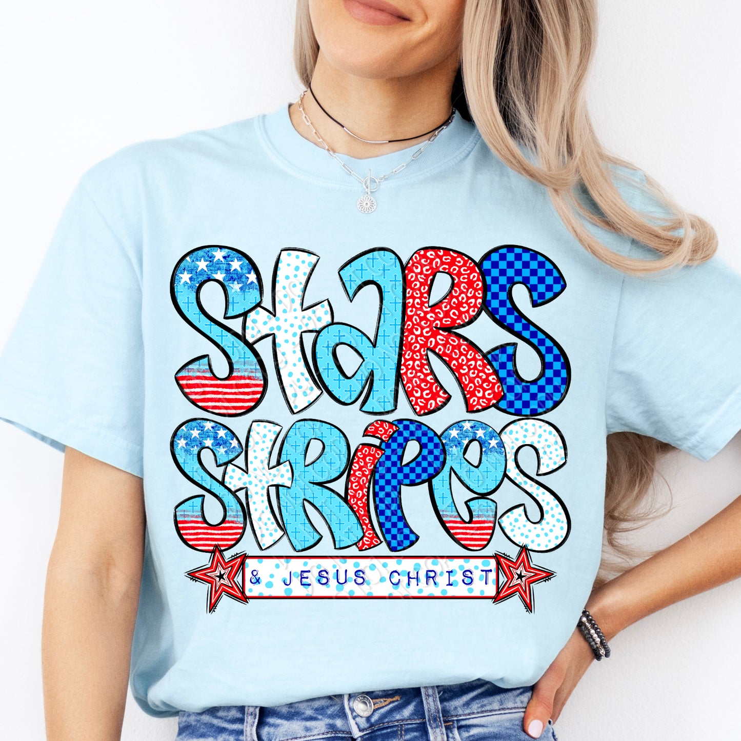 Stars Stripes & Jesus Christ - TRANSFER (DW)