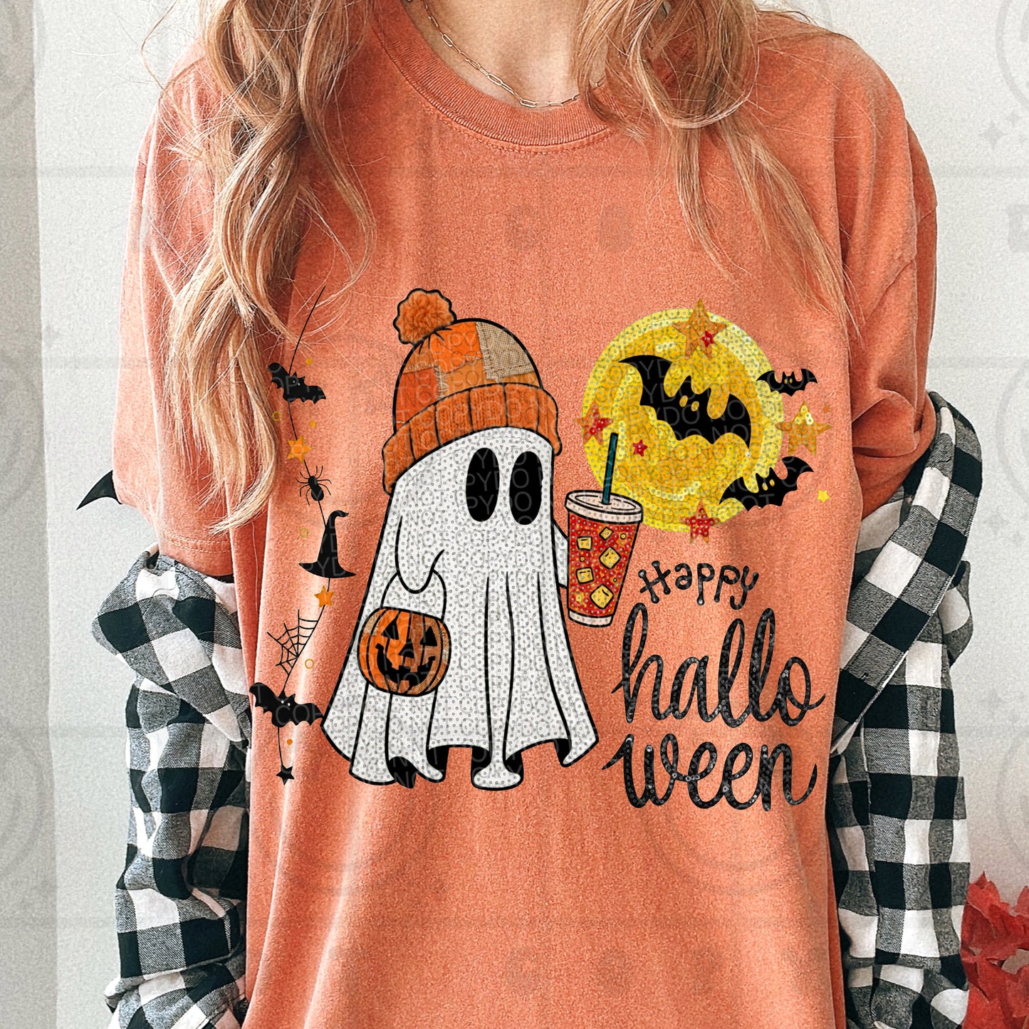Happy Halloween Faux - Transfers (HW)