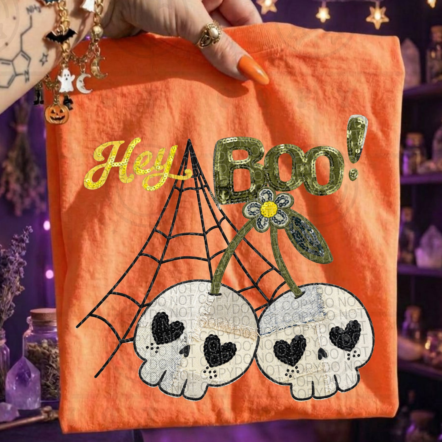 Hey Boo Skulls - Transfers (HW)