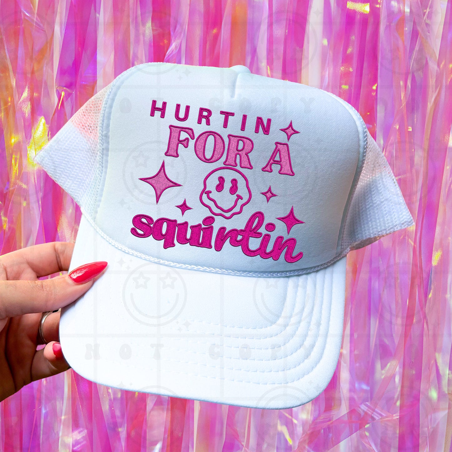 Hurtin' For A Squirtin' Faux Embroidery  -  TRANSFERS (HW)
