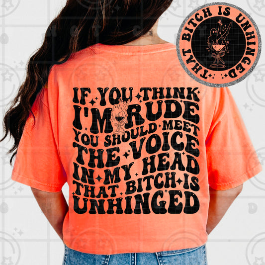If You Think I'm Rude - Transfer (HW)