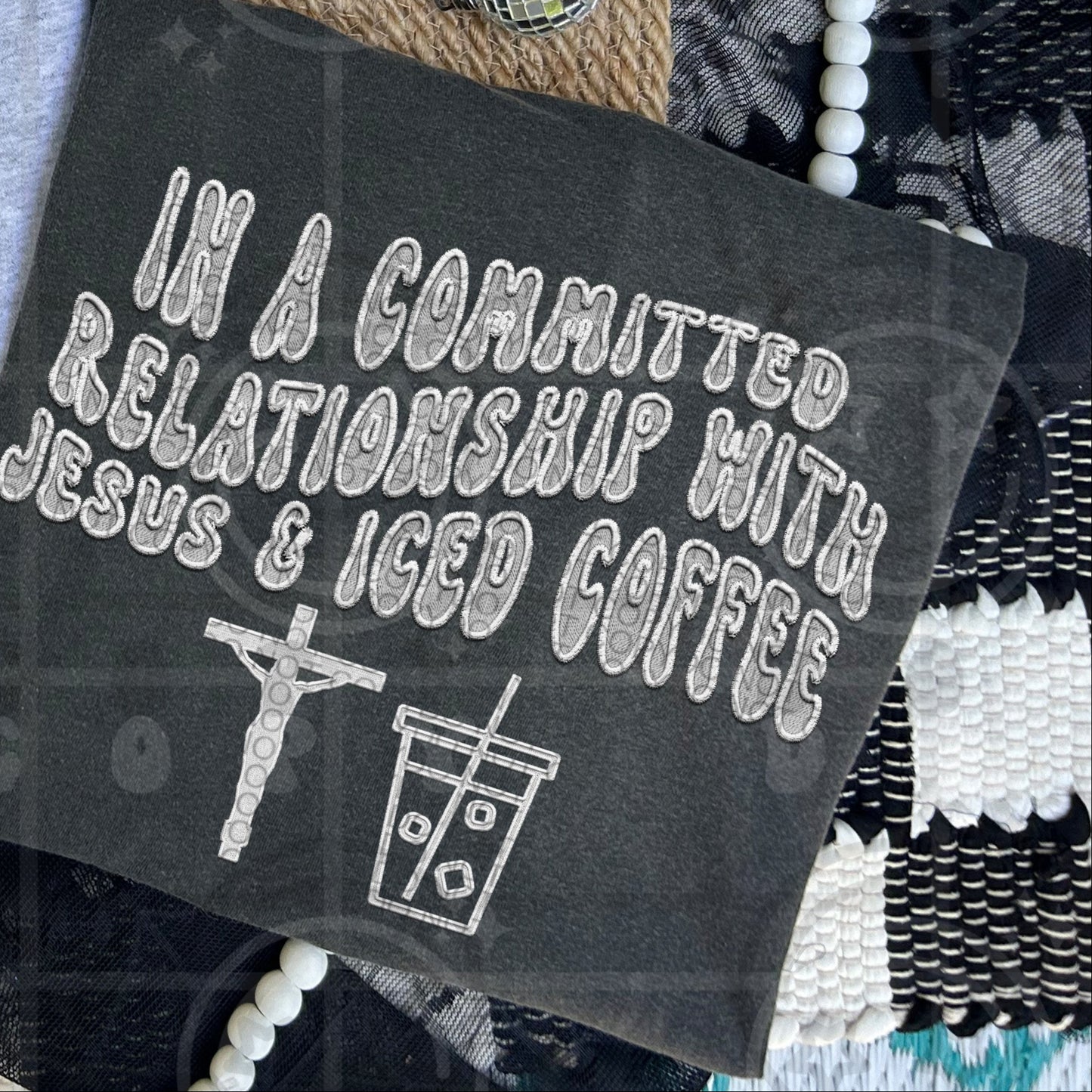 IN A Committed Relationship With Jesus  / White -   TRANSFER (HW)