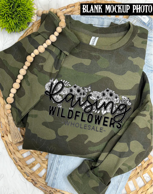 Independent Trading Co Sweatshirt Blank Mock up photo | Camo