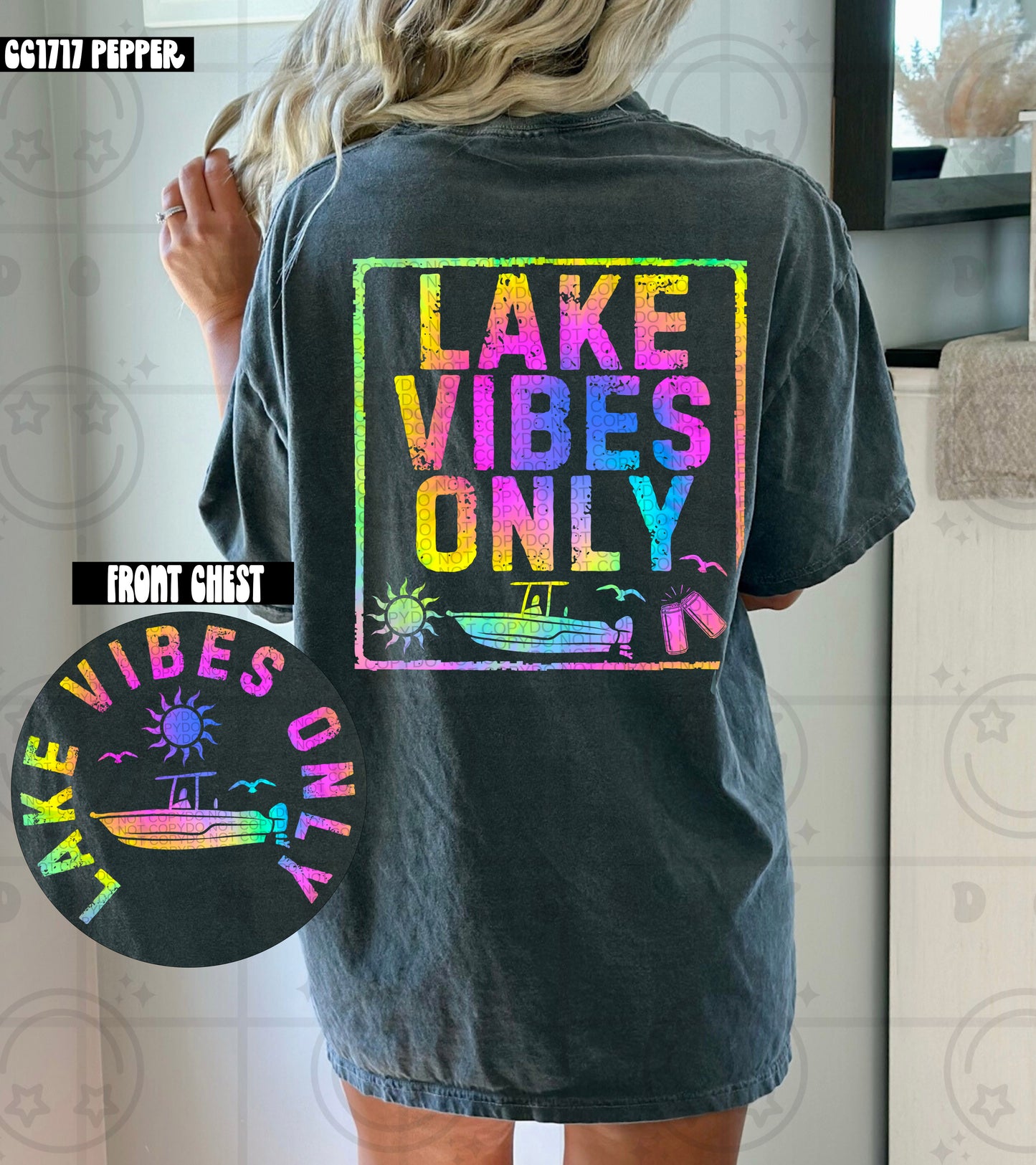 Lake Vibes Only Tie Dye - Transfer (HW)