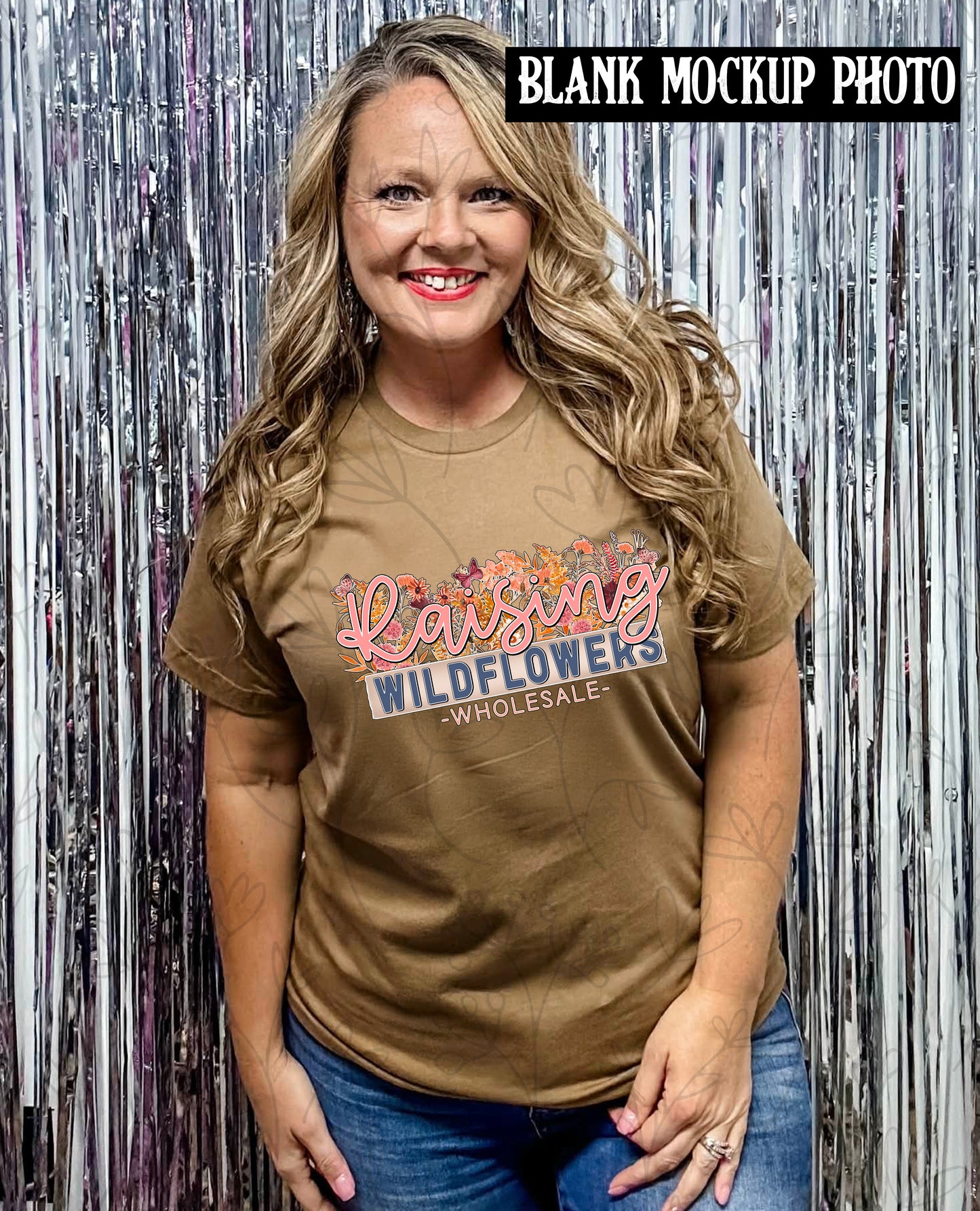 LAT 6901 Tshirt Blank Mock up photo | Coyote Brown