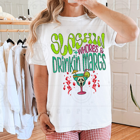 Slashing Whores And Drinkin' Margs Ghost Face -  TRANSFERS (HW)