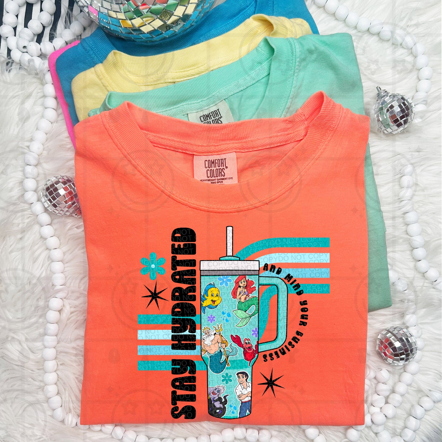 Little Mermaid Retro Tumbler -  TRANSFERS (HW)