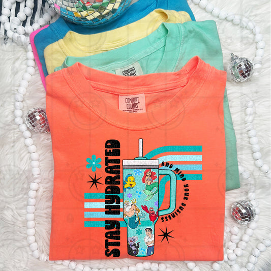 Little Mermaid Retro Tumbler -  TRANSFERS (HW)