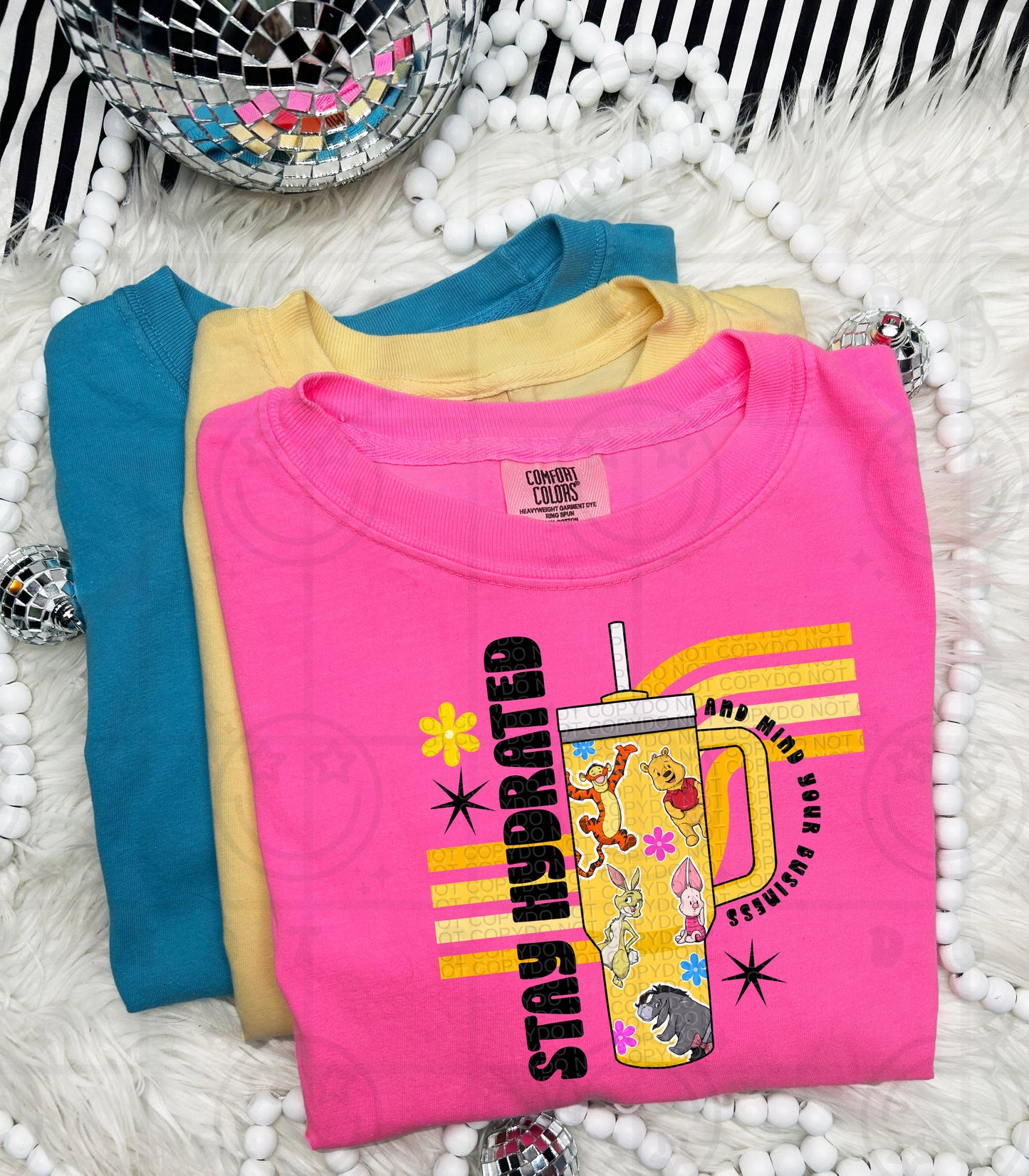 Winnie The Pooh Retro Tumbler -  TRANSFERS (HW)