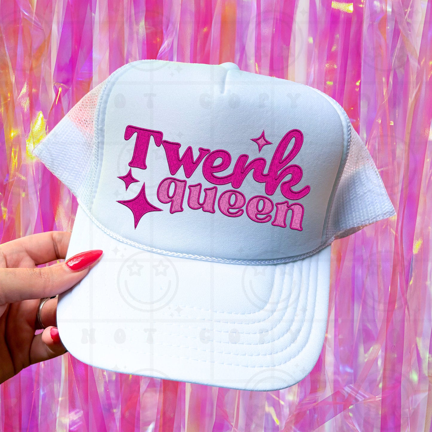 Twerk Queen Faux Embroidery  -  TRANSFERS (HW)
